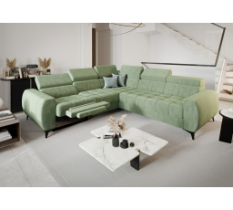 Rohová sedacia súprava PORTO II, relax 255X258 cm - ľavá, béžová