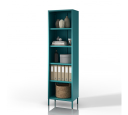 Regál na knihy MARIO, 500 x 1800 x 350 mm, Moderný: morský