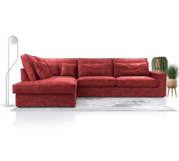Rohová sedacia súprava Carny L Palladium 7 červená