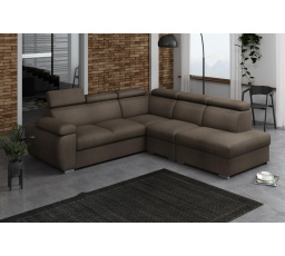 Rohová sedacia súprava Bodie II pravá hnedá