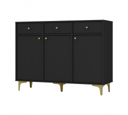 Komoda Tomila 827/1, čierny grafit