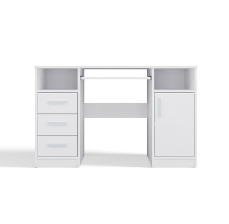 Písací stôl Delvin biela