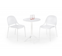 Okrúhly stôl CALVO, biely