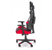Kancelárske kreslo NITRO ekokoža / látka, čierna / červená