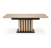 Jedálenský stôl LAMELLO 130, Dub Artisan/Čierna