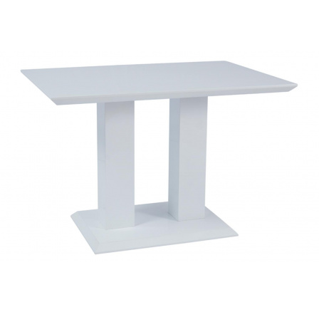 Jedálenský stôl TOWER biely vysoký lesk - kolekcia (S) (K150-Z)