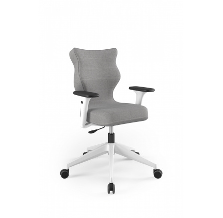 Kancelárske otočné kreslo NERO , biele Palladium 03 veľkosť 6