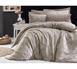 Saténová obliečka na vankúš Rovena mocca 45x60