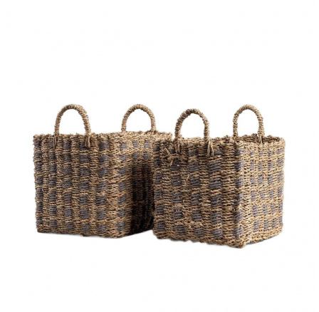 Pletený kôš MADEN na uloženie 2 prvkov 28x28x26/32 cm / 25x25x24/30 cm 736711