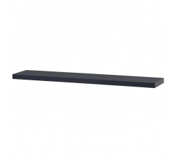 Nástenná polica 120 cm, MDF, tmavosivá matná, balená v ochrannej fólii