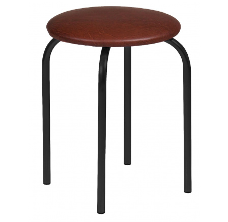 Stolička tmavo hnedá - čierny rám Chico 2 Stolička tmavo hnedá - čierny rám Chico 2