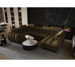 Rohová sedacia súprava ASPEN MAX II 195x350x170 cm - ľavá, olivová