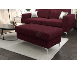 Taburet s úložným priestorom MALIBU 100x55 cm - bordová