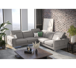Súprava Rohová sedacia súprava MALIBU MAX 250x250 a Kreslo s funkciou, relax sivá POL 17 - Rýchle doručenie