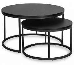 Sada stolíkov MANU MAX Čierna