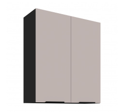 Horná skrinka ARONA - 80 G-90 2F, Čierna mat/Kašmír