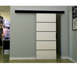 Posuvné dvere STANDART MIX - K70, biela/čierna