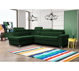 Rohová sedacia súprava Silk L zelená