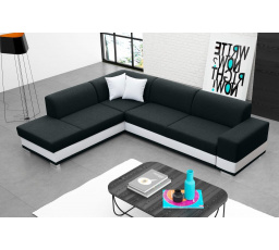 Rohová sedacia súprava Darla L čierna