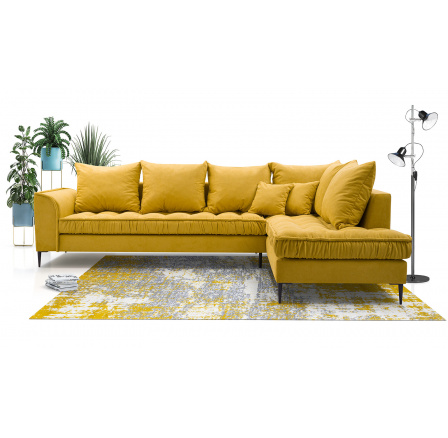 Rohová sedacia súprava P Lidie - žltá