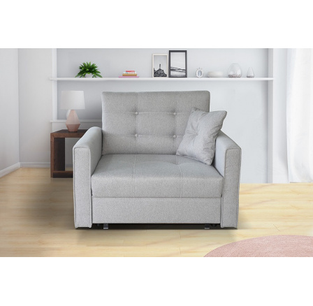 Rozkladacie kreslo Vivian Lux I sivé