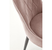 Jedálenská stolička K366 Velvet, Béžový Bluvel 40/Čierna