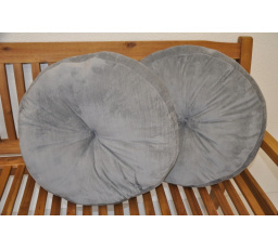 Vankúš okrúhly veľký plyš set 2 kusy