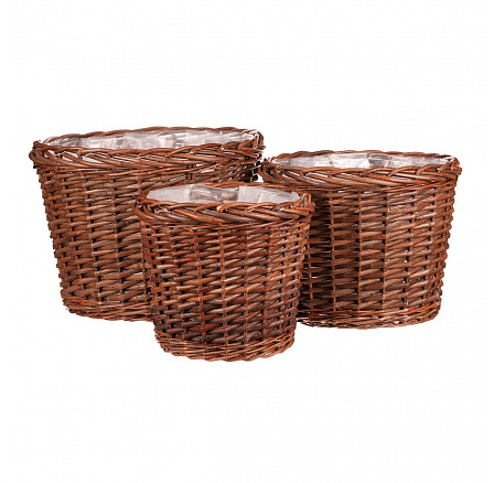 Obal na květiny - proutí, klasický, cena za sadu 3 ks Obal na květiny - proutí, klasický, cena za sadu 3 ks