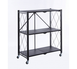 Kovový regál R4-FX 3P čierny R43P-FX