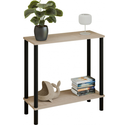 Konzola Claro 80x30 cm - rôzne farby na výber - Dub Sonoma, Čierny Mat