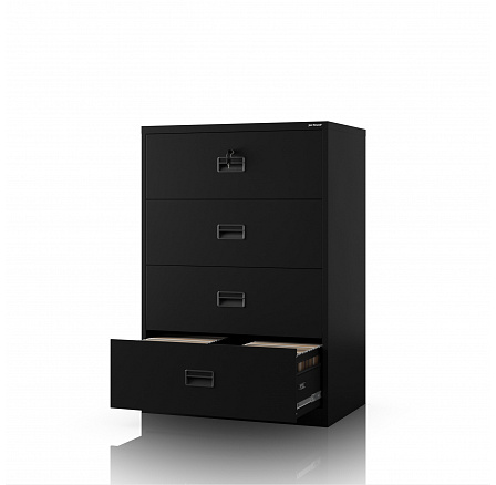 Čierna kovová kartotéková skriňa: SARAN XL V4, 900 x 1320 x 600 mm Čierna kovová kartotéková skriňa: SARAN XL V4, 900 x 1320 x 600 mm