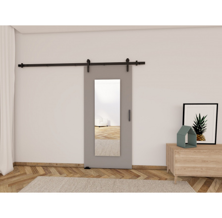 Posuvné dvere LOFT I100, sivá/čierna Posuvné dvere LOFT I100, sivá/čierna