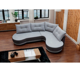 Rohová sedacia súprava Abbey P sivá