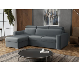 Sedacia súprava Petrit ľavá Paros tmavo sivá