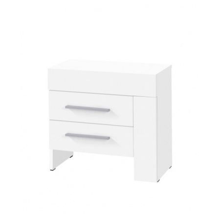 Nočný stolík Cezanne R21 pravý, biela