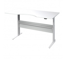 Kancelársky stôl 474/448 biely/strieborný sivý