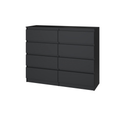 Komoda MALVÍNA M8 120, Čierna