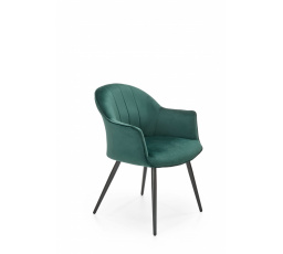 Jedálenská stolička K468, zelená/čierna