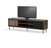 TV komoda SWING RTV-1, Orech/Čierna