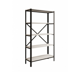 Regál Rene Čierny+Biely Matný