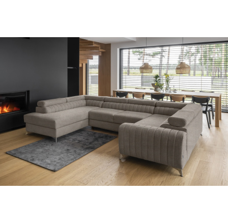 Rohová sedacia súprava v tvare U LOUIS, Poco 7 ľavá Rohová sedacia súprava v tvare U LOUIS, Poco 7 ľavá