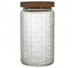 Sklenená nádoba Cisele s agátovým vekom 1l       vitráž