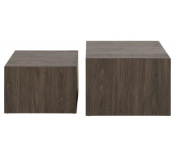 Sada 2 konferenčných stolíkov Dice dymový jaseň