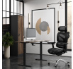 Úzka Kovová skriňa policová Eco Design ALEX, 450 x 1850 x 400 mm, Antracitová/orech