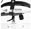 Ergonomické kancelárske herné kreslo Basic, bielo-čierne