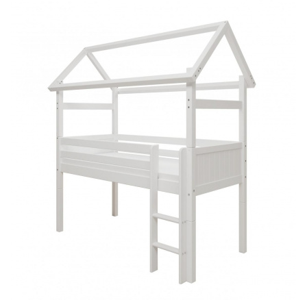 Vyvýšená posteľ domček Romantic 456 biela Vyvýšená posteľ domček Romantic 456 biela