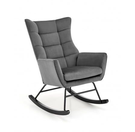 Hojdacie kreslo BAZALTO, Sivá