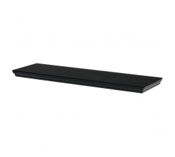 Nástenná polica 80 cm, MDF, čierna, balená v ochrannej fólii