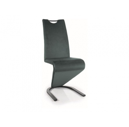 Jedálenská stolička H-090 VELVET, Zelený Bluvel 78/Čierna Jedálenská stolička H-090 VELVET, Zelený Bluvel 78/Čierna