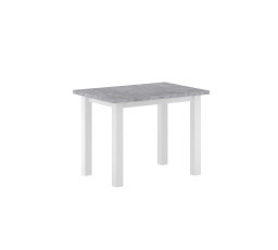 Stôl betón/biely 70x100 MONTE